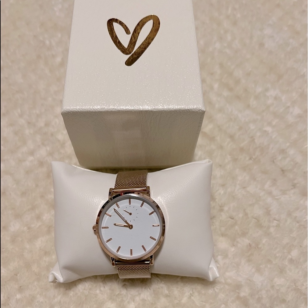 LULU’S Time On Your Side 14KT Rose Gold Watch